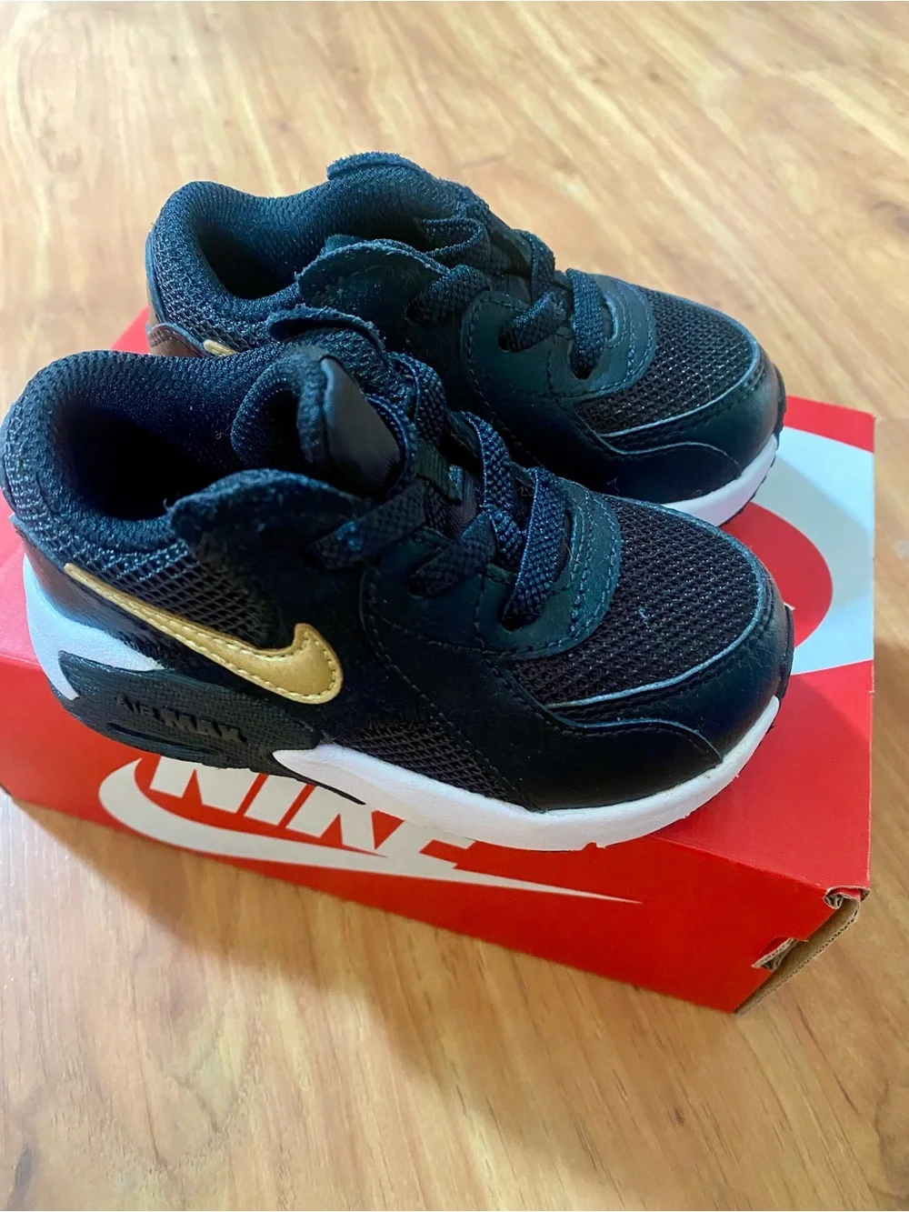 Nike Air Max Excee (TD) Kids Black and Gold